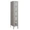 Salsbury Industries 5 Tier Box Vented Locker, 12"Wx66"Hx18"D, 5 Door, Gray, Unassembled 75158GY-U - alternate 1